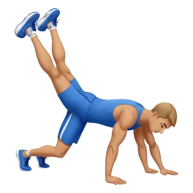 glute-bridges-exercise guy with blue shorts  sticker