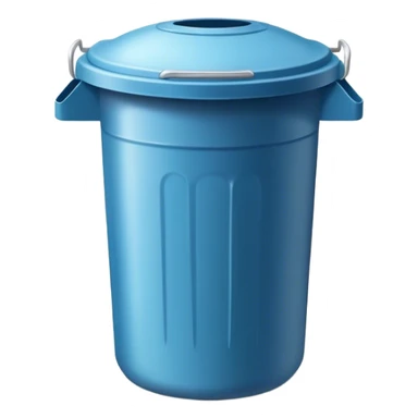 Plastic garbage can sticker