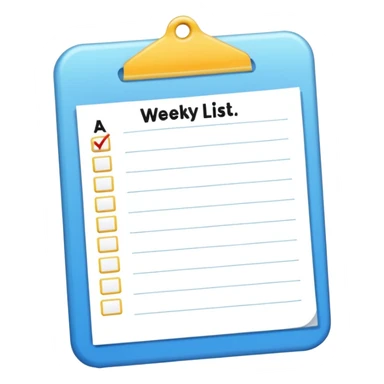 weekly to-do list sticker