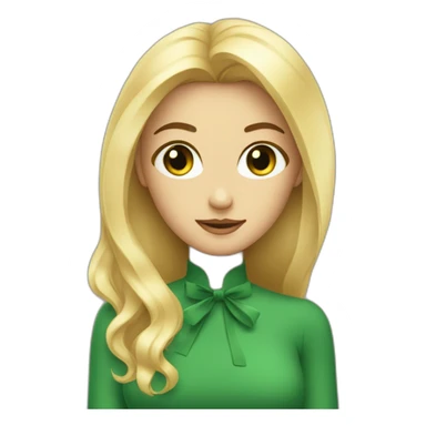 Femme blonde avec les yeux verts sticker