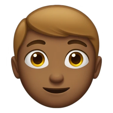 Boy with big forehead and eyes that split up sticker