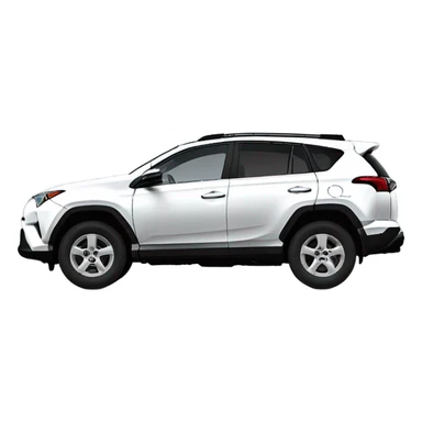 White Toyota RAV4 sticker