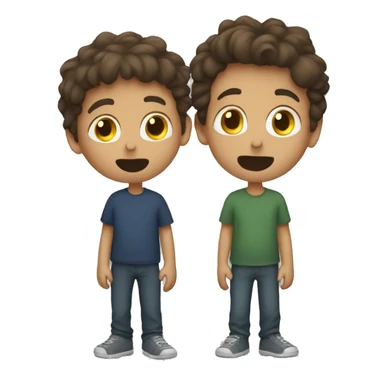two boys kissing  sticker