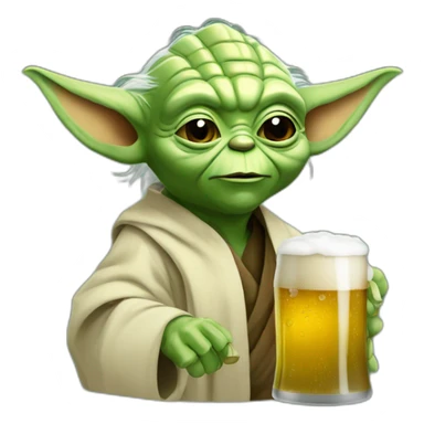 Yoda-drink-beer sticker