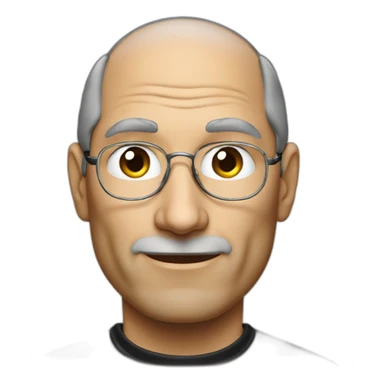 Steve jobs wearing apple vision pro sticker