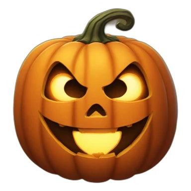 scary jack o lantern sticker