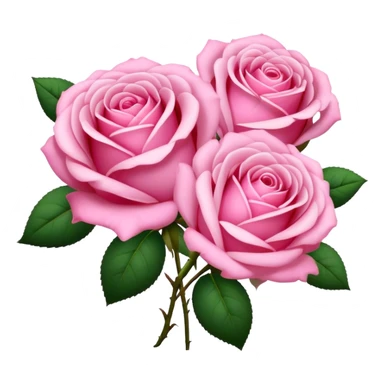 pink roses sticker