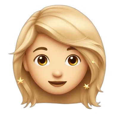 Love with star sticker