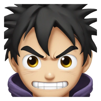 make face luffy gear five sticker