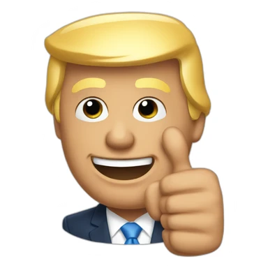 donald trump thumbs up sticker
