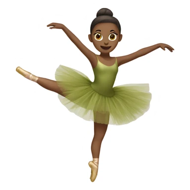 olive ballerina tutu sticker