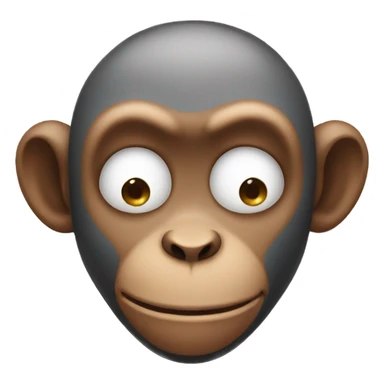 Crying monkey   sticker