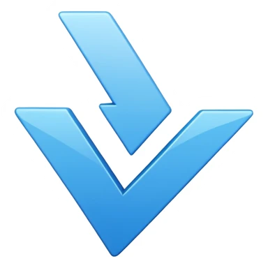 It's a bright blue jagged starburst (or sunburst/jagged circle) background with a bold white checkmark centered inside. This design has remained consistent for X Premium subscribers sticker