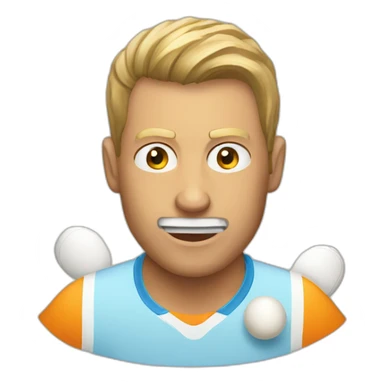 pingpong-face sticker