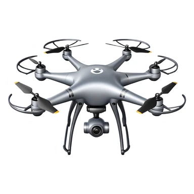 Quadcopter drone flying sticker