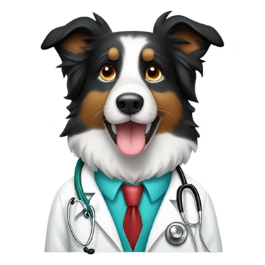 Border collie doc  sticker