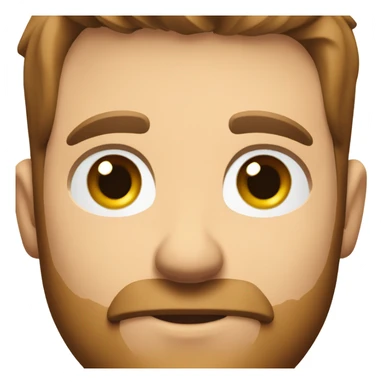 Male farmer, short beard (brown hair and BLUE eyes) sticker