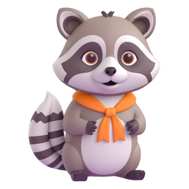 Raccoon sticker