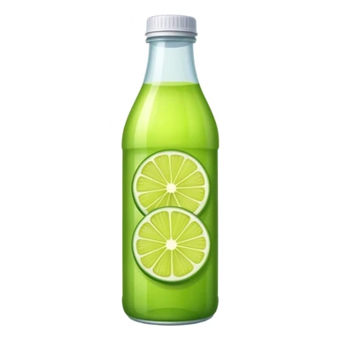 Lime juice bottled sticker