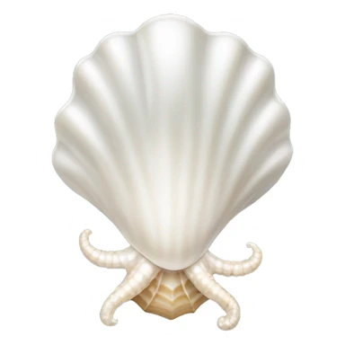 white Pearl shell sticker
