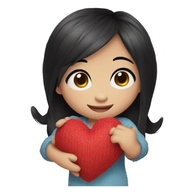 Stitch holding a heart with KARI written on the heart sticker