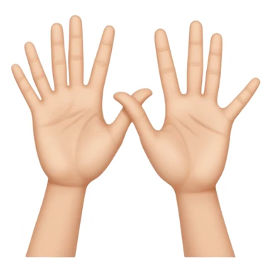 Manos con señas sticker