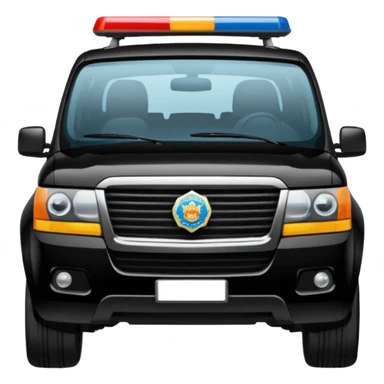 Black car fo officers India suv sticker