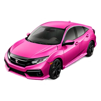 Pink 2023 Honda civic sport  sticker