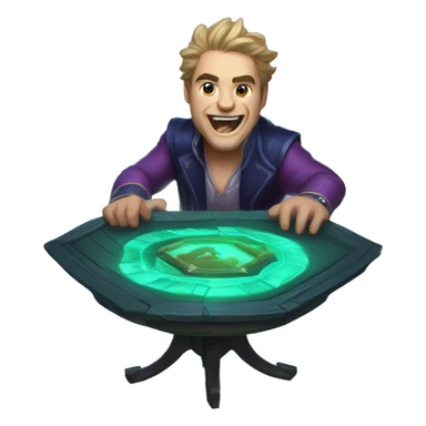 league of legends baron nashor flipping a table sticker