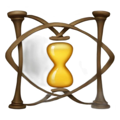 the infinity sign + an hourglass sticker