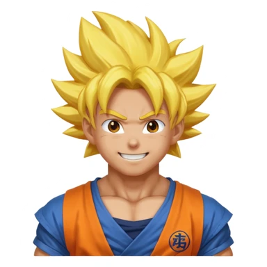 ايموجي غوكو بالغربزة فائقة يجب أن يكون يشبه غوكو مثل في انمي sticker