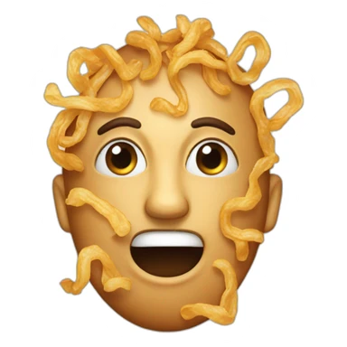 fried onions sticker