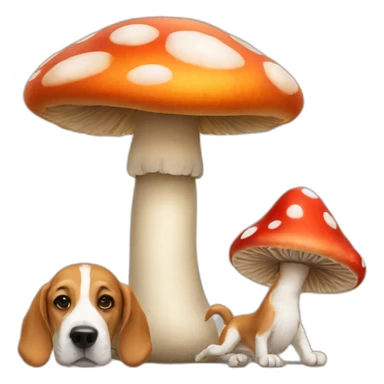 Shroom and dogs sticker