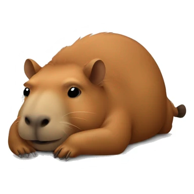 capibara che dorme e gli cade il telefono in faccia  sticker