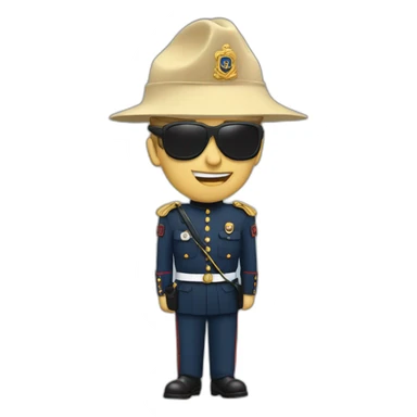 gendarme+qui+rit sticker