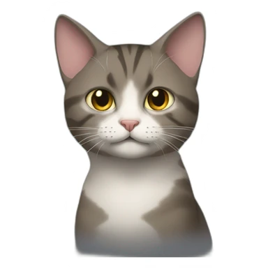 A cat hero sticker