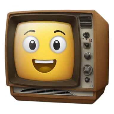 televisor antiguo sticker