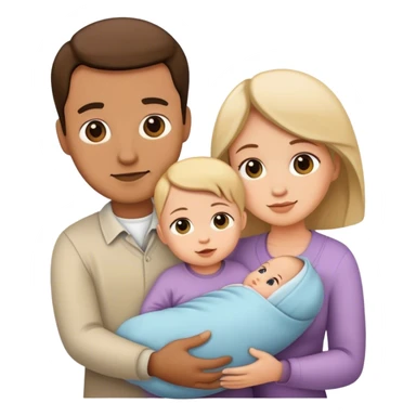 mum dad child baby sticker