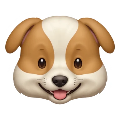 Head of a dog, smiling with closed mouth, no tongue showing
 sticker