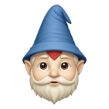 Gnome with no eyes sticker