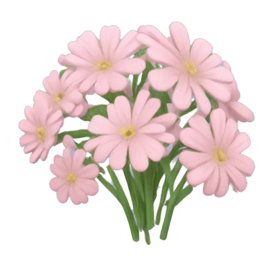 pastel pink wildflower bouquet sticker