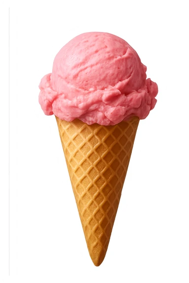 pink ice cream cone sticker