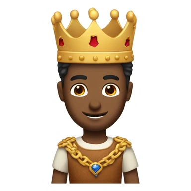 Dos amigos con una corona de rey sticker