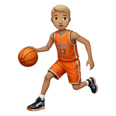 A person who plays basketball sticker