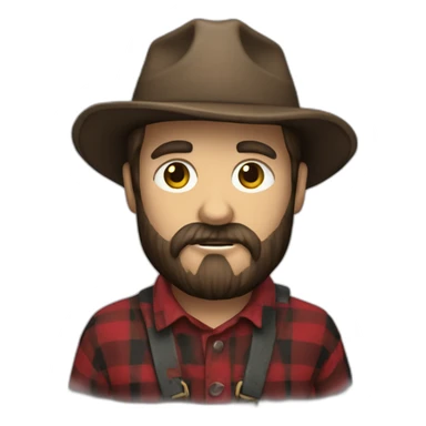 lumberjack from harry potter universe noir sticker