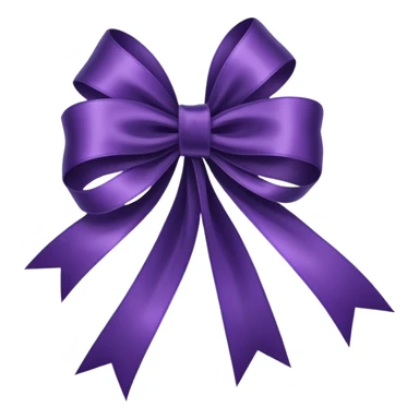 dark purple ribbon sticker