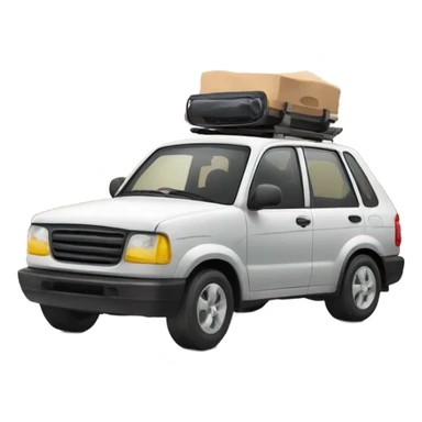 driving car in mountain sticker