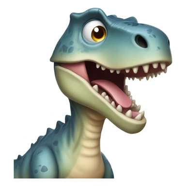 Dinosaurio siendo absorbido por un ovni sticker