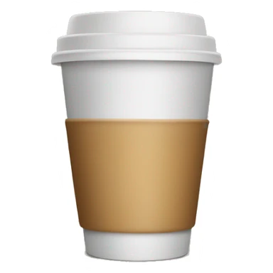 Disposable coffee cup sticker