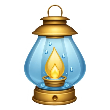 Water Lantern, more water drops inside lantern. sticker